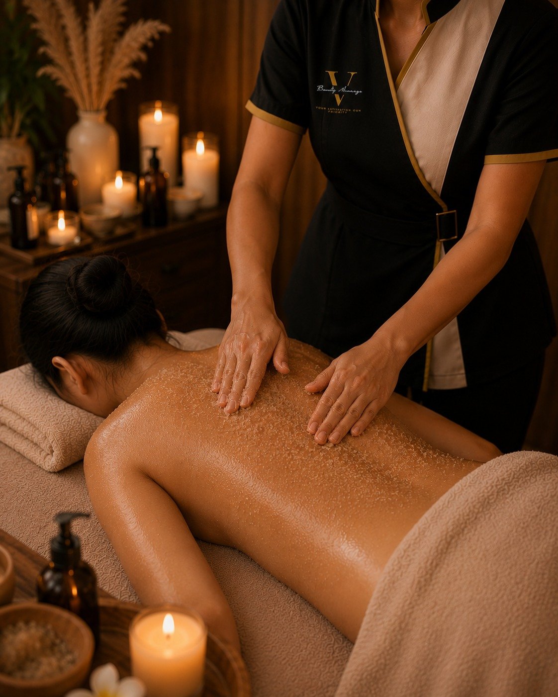 Perawatan body scrub home service Bandung